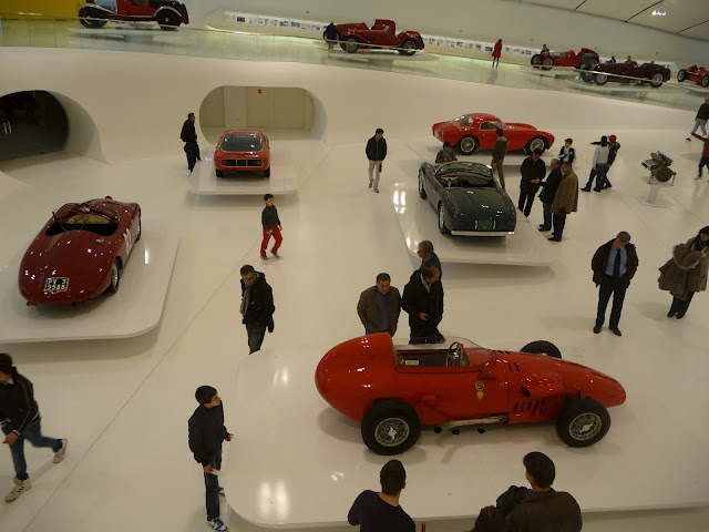 The new Ferrari museum in Modena.Join us on our 2018  Mille Miglia Tour 