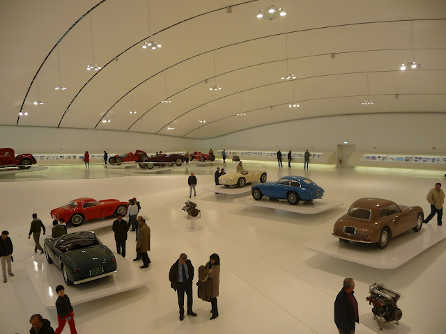 The new Ferrari museum in Modena.Join us on our 2018  Mille Miglia Tour 