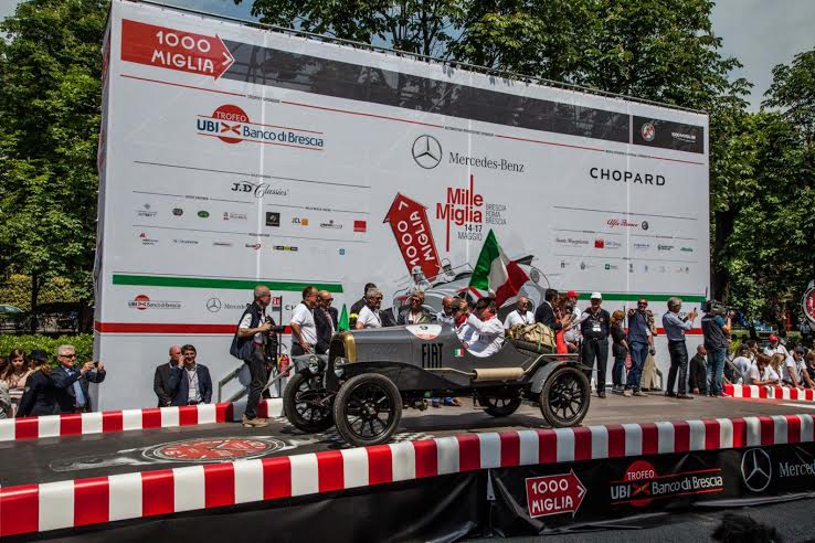 Brian Thorley of Classic Car Tours finishes the 2015 Mille Miglia in the oldest car a 1922 Fiat 501S. Join us on our 2018 Mille Miglia Tour