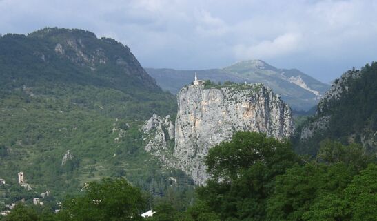 Church overlooking Castelanne.Join us on our 2018 Toad's Tour