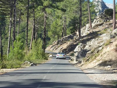 Gorges de la Restonica near Corte, Corsica. Join us on our 2017 Corsica car tour.
