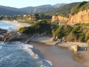 Coastline north of Ajaccio, Corsica.Join us on our 2017 Corsica car tour.