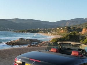 Coastline north of Ajaccio, Corsica.Join us on our 2017 Corsica car tour.
