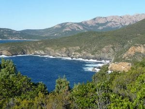 Coastline south of Calvi.