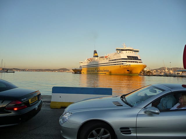 Toulon ferry terminal from Corsica. Join us on our 2017 Corsica car tour.