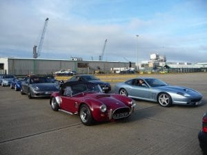 Dover ferry terminal. Join us on our 2019 tour to watch the Mille Miglia 