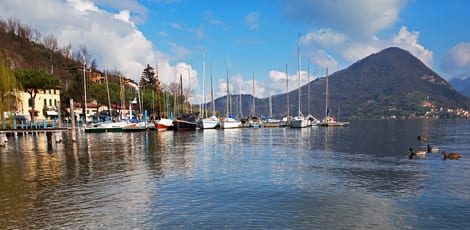 Lake Iseo, our lunch stop.Join us on our 2019 tour to watch the Mille Miglia