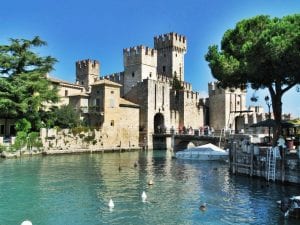 Sirmione, Lake Garda.Join us on our 2019 tour to watch the Mille Miglia 