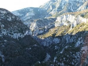 The Gorges du Verdon.Join us on our 2018 "Winter weekend in Provence" tour