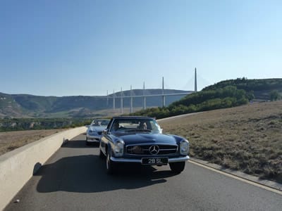 Millau bridge, Monaco Historic Grand Prix 2018 tour