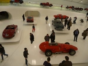 The new Ferrari museum in Modena.Join us on our 2018 Mille Miglia Tour