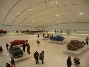The new Ferrari museum in Modena.Join us on our 2018 Mille Miglia Tour 