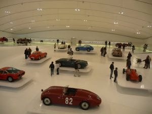 The new Ferrari museum in Modena.Join us on our 2018 Mille Miglia Tour 