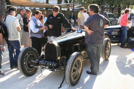 1929 Bugatti 35B at Angouleme circuit des remparts.Join us on our Angouleme Circuit des Remparts tour