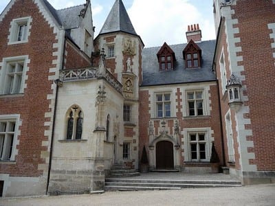 Chateau du Clos Luce, the former home of Leornardo de Vinci.Join us on our Loire Valley car tour