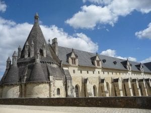 Fontevraud abbey.Join us on our Loire Valley car tour