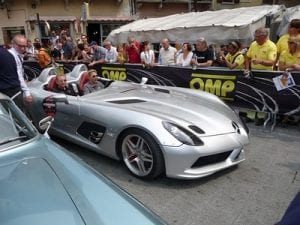 Mika Hakkinen at the Mille Miglia, Brescia.Join us on our 2018 Mille Miglia tour
