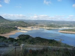 View from the village of Monteleone Rocca Doria. Join us on our 2017 Sardinia car tour. 
