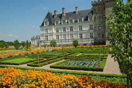 Villandry chateau and gardens.Join us on our Loire Valley car tour