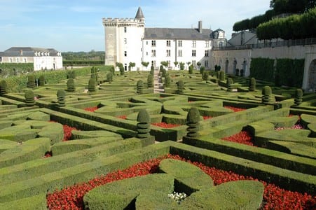 Villandry chateau and gardens.Join us on our Loire Valley car tour