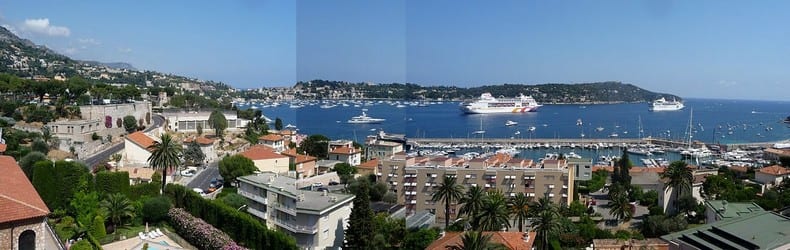 Villefranche-Sur-Mer, view from our hotel.Join us on our 2018 Monaco Historic GP tour