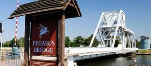 Pegasus-bridge, join us on our Dordogne car tour